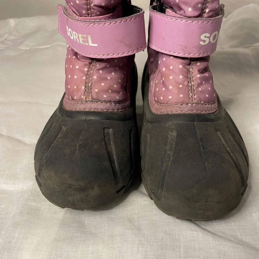 Sorel Girl's Flurry Winter Snow Ski Waterproof Insulated Boots Sz 1 Kids